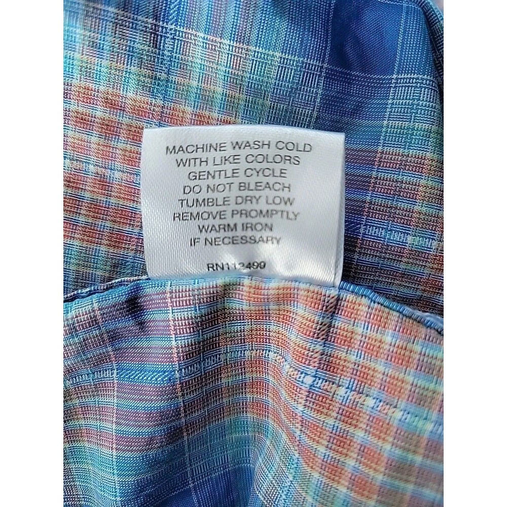 TAILORBRYD 1930 Collection Plaid Cotton Short Sleeve Shirt | XXL - Picture 9 of 13